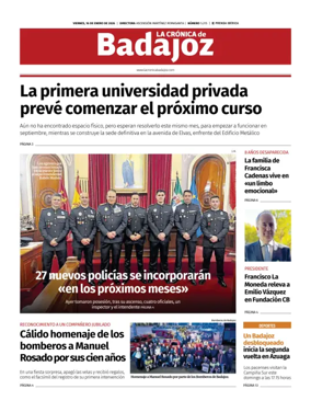 Cover of La Cronica de Badajoz BE