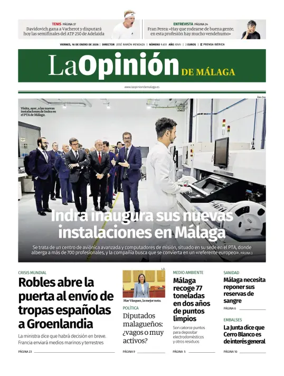 Cover of La Opinion de Malaga