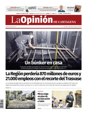 Cover of La Opinion de Murcia (Cartagena)