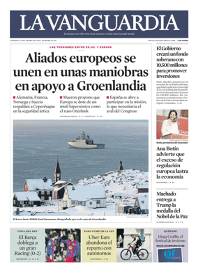 Cover of La Vanguardia
