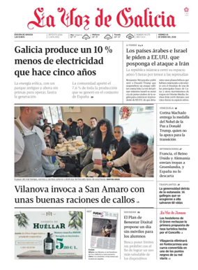Cover of La Voz de Galicia (Arousa)