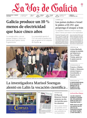 Cover of La Voz de Galicia (Deza)