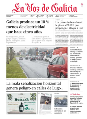 Cover of La Voz de Galicia (Lugo)