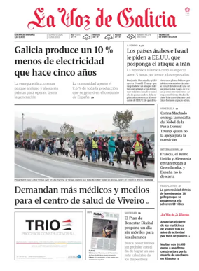 Cover of La Voz de Galicia (Viveiro)