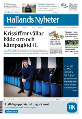 Cover of Hallands Nyheter