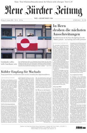 Cover of Neue Zurcher Zeitung