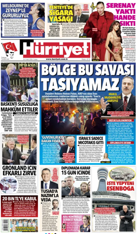 Cover of Hurriyet