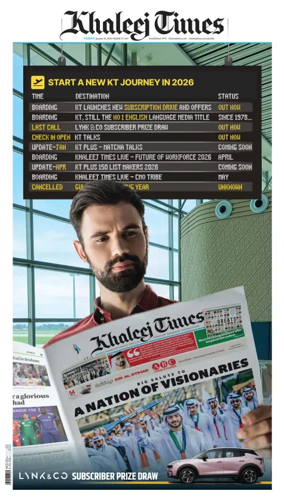 Cover of Khaleej Times
