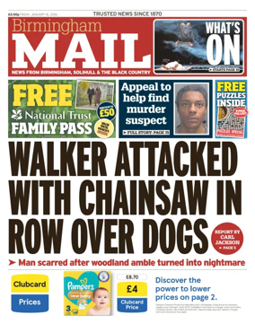 Cover of Birmingham Mail