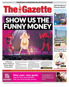 Cover of Blackpool Gazette