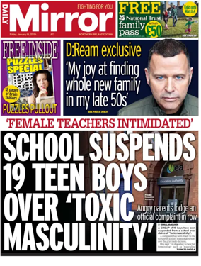 Cover of Daily Mirror (Northern Ireland)
