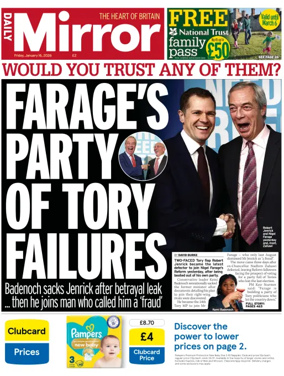 Cover of Daily Mirror