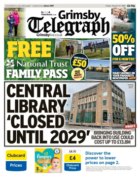 Cover of Grimsby Telegraph