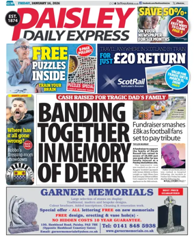 Cover of Paisley Daily Express