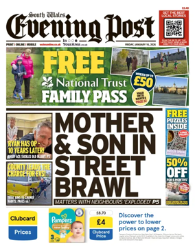 Cover of South Wales Evening Post