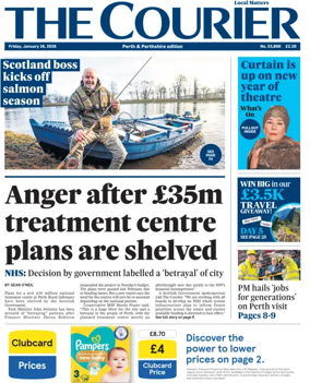 Cover of The Courier & Advertiser (Perth and Perthshire Edition)