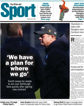 Cover of Herald Sport
