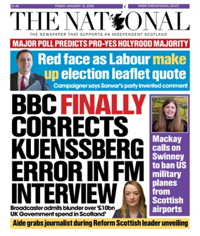 Cover of The National (Scotland)