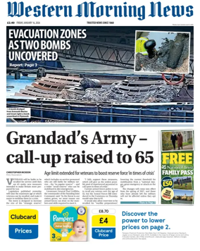 Cover of Western Morning News