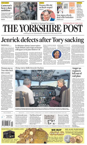 Cover of Yorkshire Post