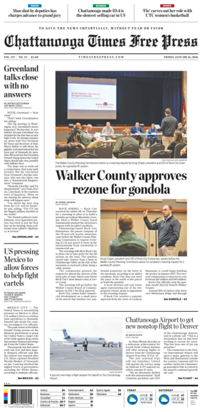 Cover of Chattanooga Times Free Press