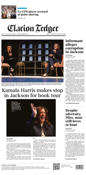 Cover of Clarion Ledger