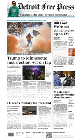 Cover of Detroit Free Press