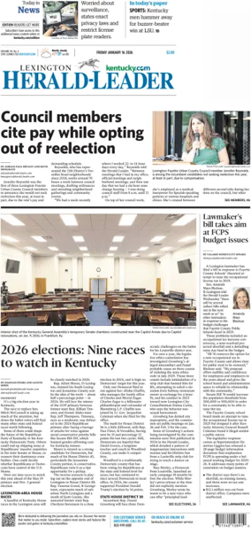 Cover of Lexington Herald-Leader