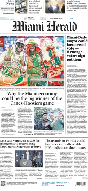 Cover of Miami Herald