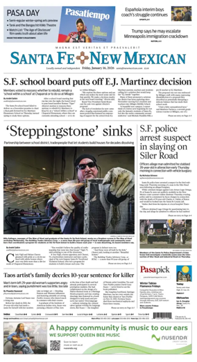 Cover of Santa Fe New Mexican