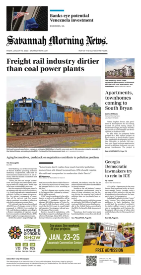 Cover of Savannah Morning News