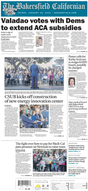 Cover of The Bakersfield Californian