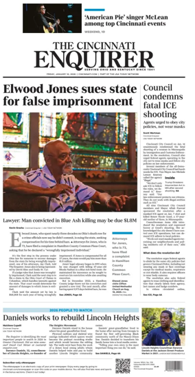 Cover of The Cincinnati Enquirer