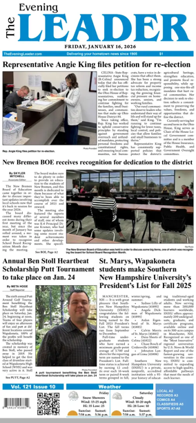 Cover of The Evening Leader