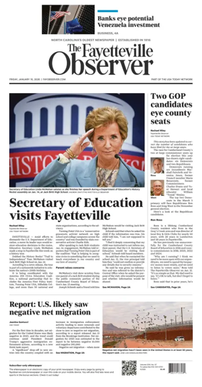 Cover of The Fayetteville Observer