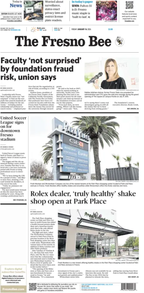 Cover of The Fresno Bee