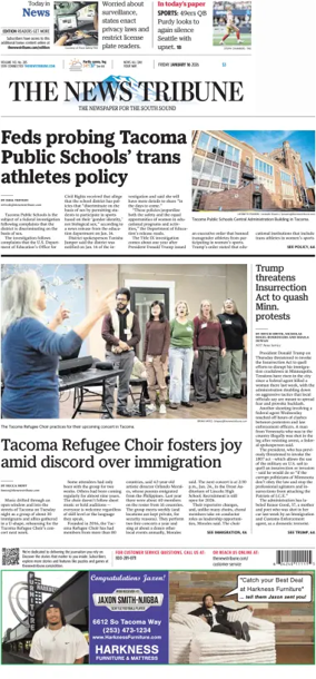 Cover of The News Tribune