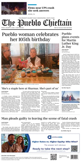 Cover of The Pueblo Chieftain