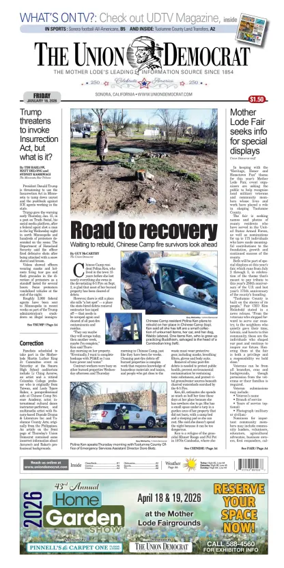 Cover of The Union Democrat