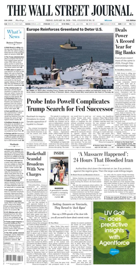 Cover of The Wall Street Journal
