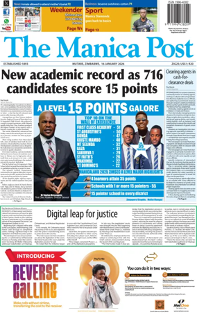 Cover of The Manica Post