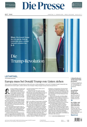 Cover of Die Presse