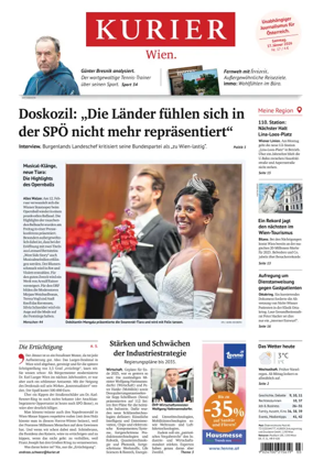 Cover of Kurier (Samstag)