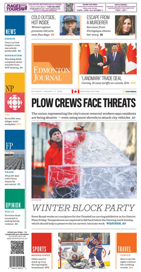 Cover of Edmonton Journal
