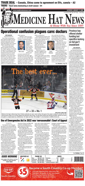 Cover of Medicine Hat News