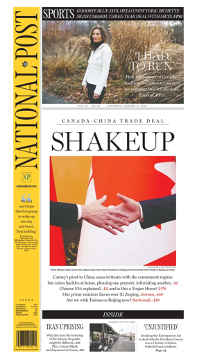 Cover of National Post - (National Edition)