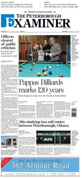 Cover of The Peterborough Examiner