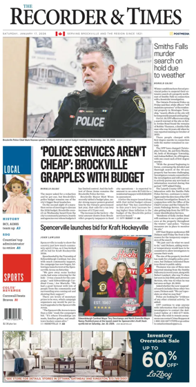 Cover of The Recorder & Times (Brockville)