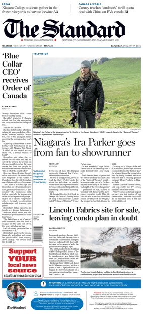 Cover of The Standard (St. Catharines)