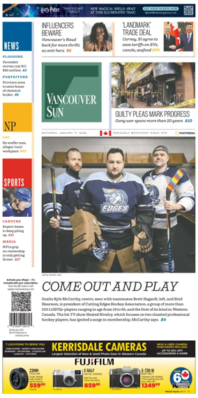 Cover of Vancouver Sun